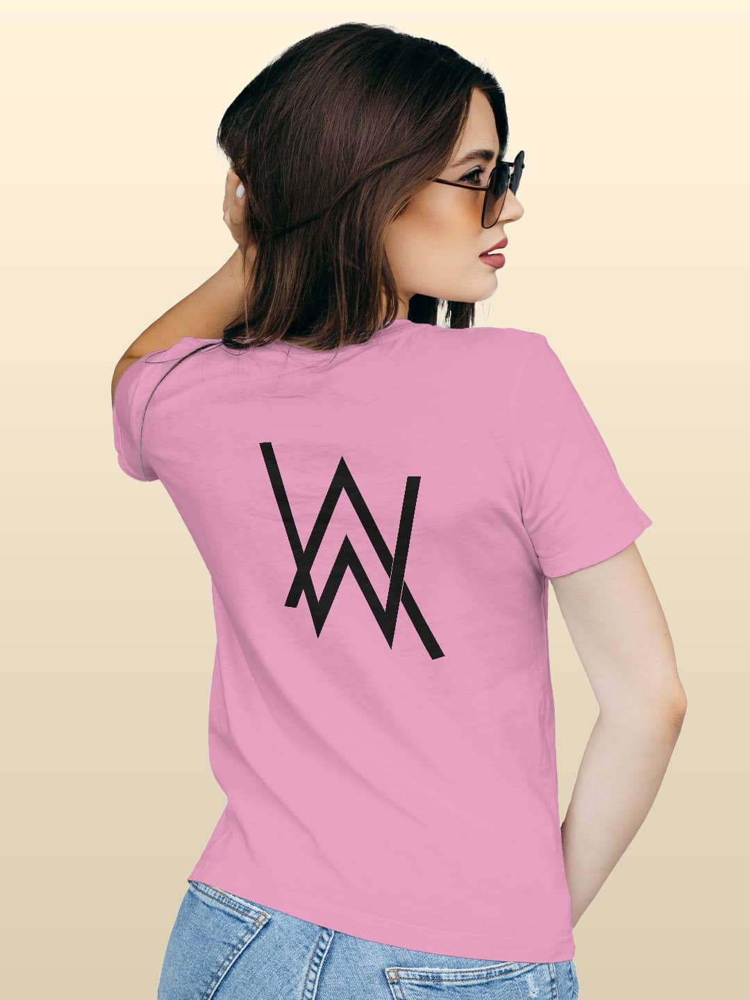 Alan Walker Core Logo - Womens T-Shirt - Regular Fit - Baby Pink - XXL