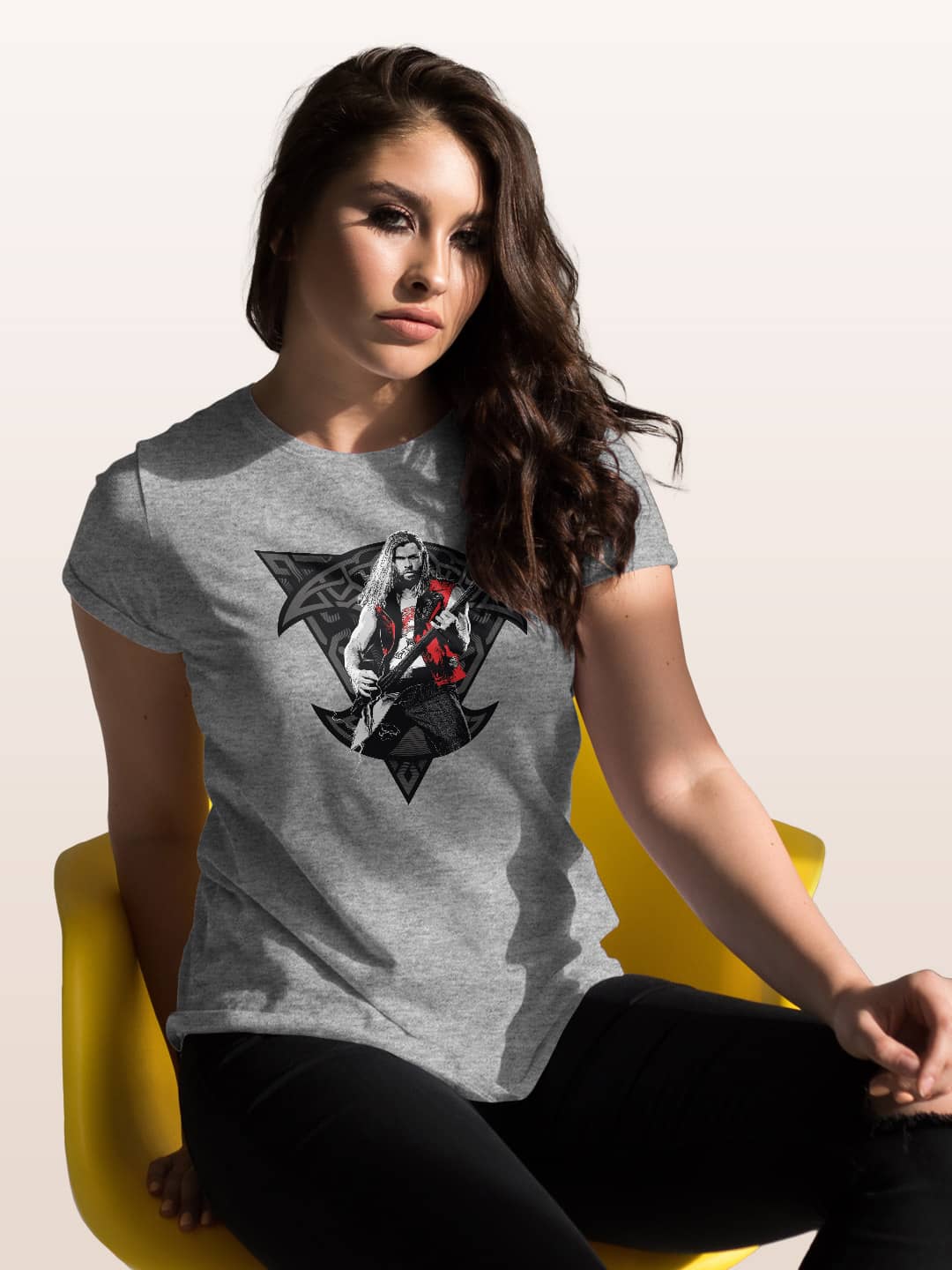 Ravager Thor Swag - Womens T-Shirt - Regular Fit - Grey Melange - Medium