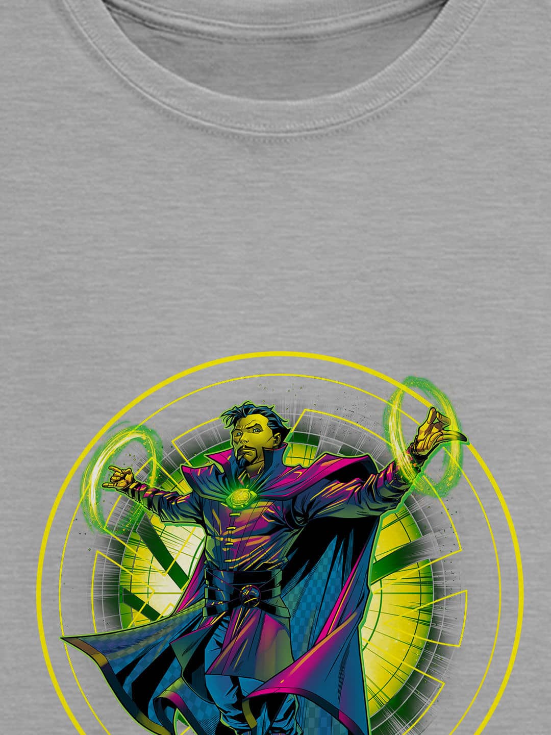 Neon Sorcerer Supreme - Womens T-Shirt - Regular Fit - Grey Melange - XXL