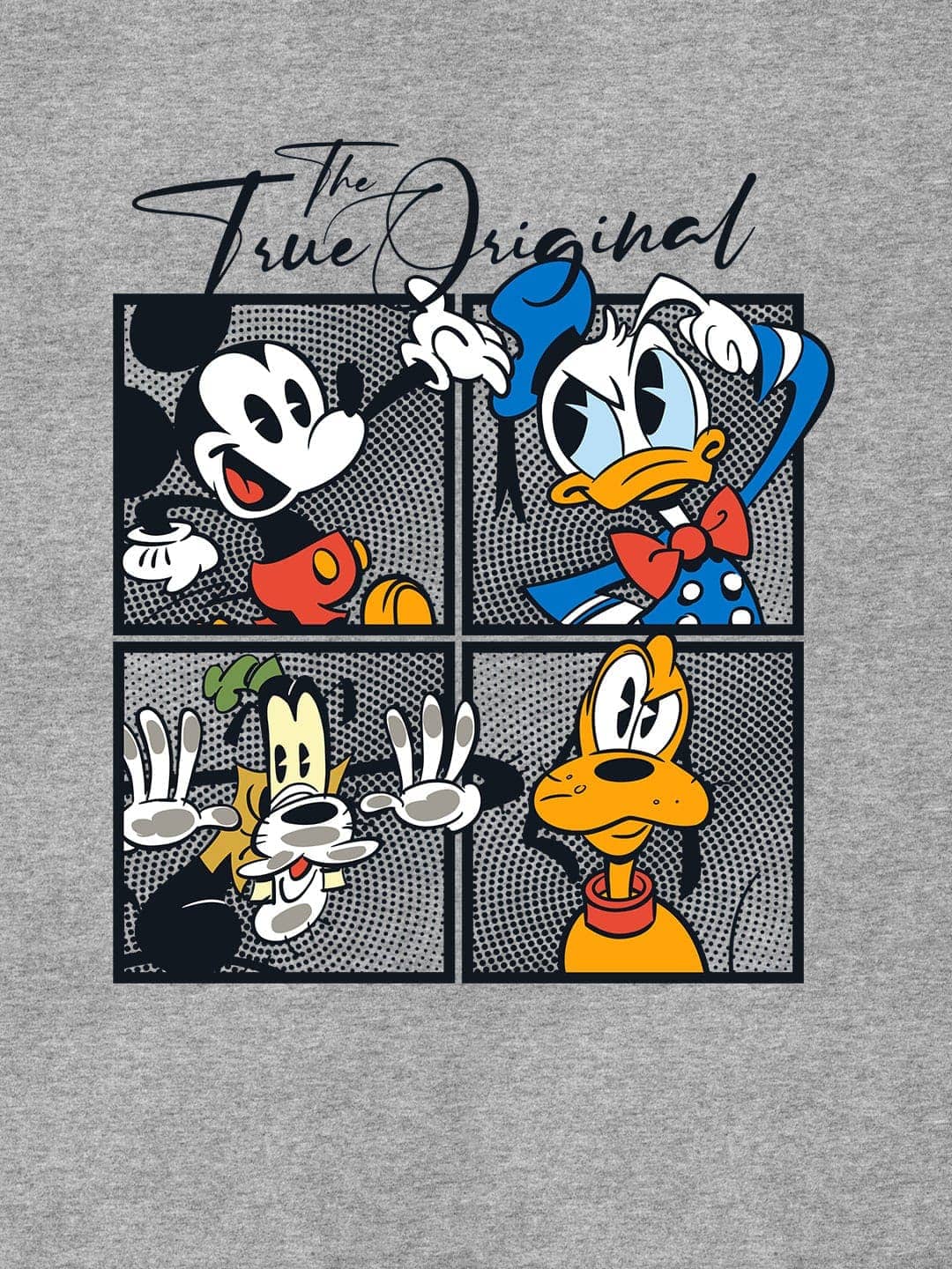 The True Mickey Friends - Womens T-Shirt Grey Melange XXL