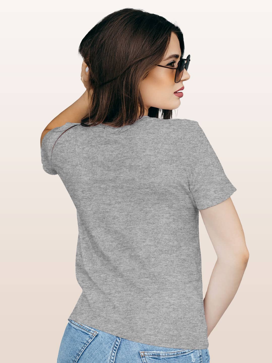 Ripped Black Panther - Womens T-Shirt Grey Melange Large