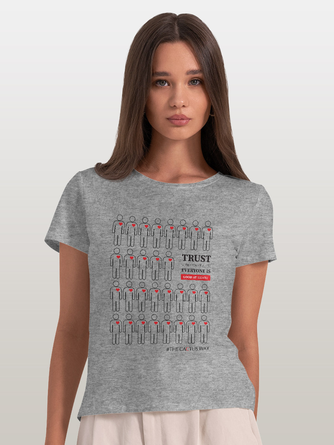 Trust with simple belief - Womens T-Shirts