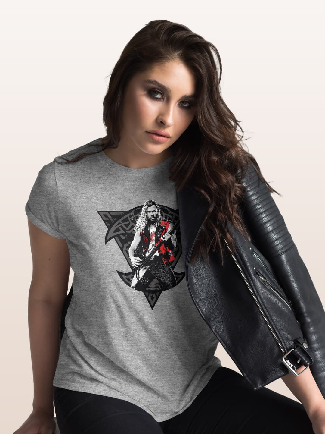 Ravager Thor Swag - Womens T-Shirt - Regular Fit - Grey Melange - Medium