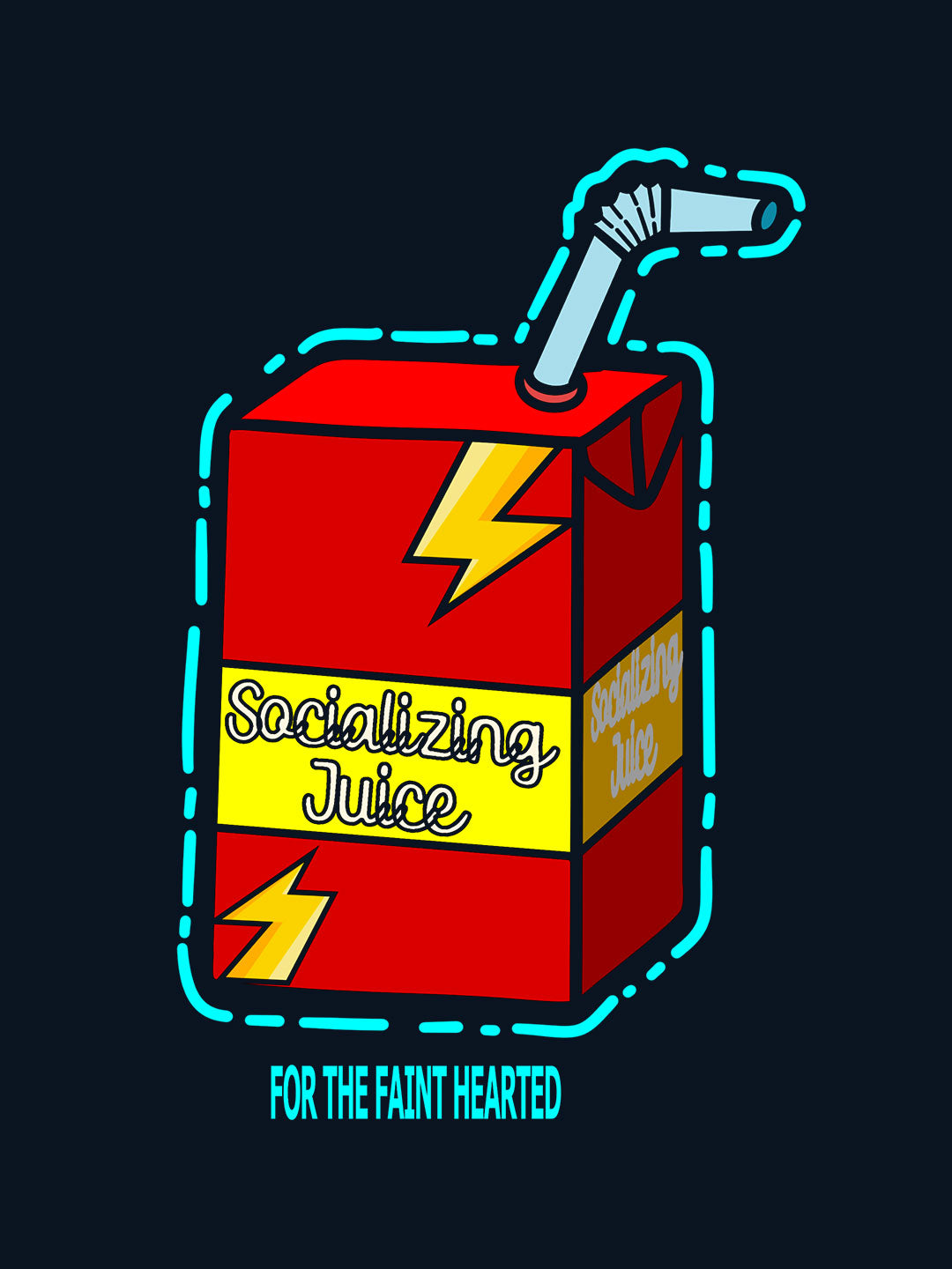 For The Introverts - Womens T-Shirt Navy Blue Small