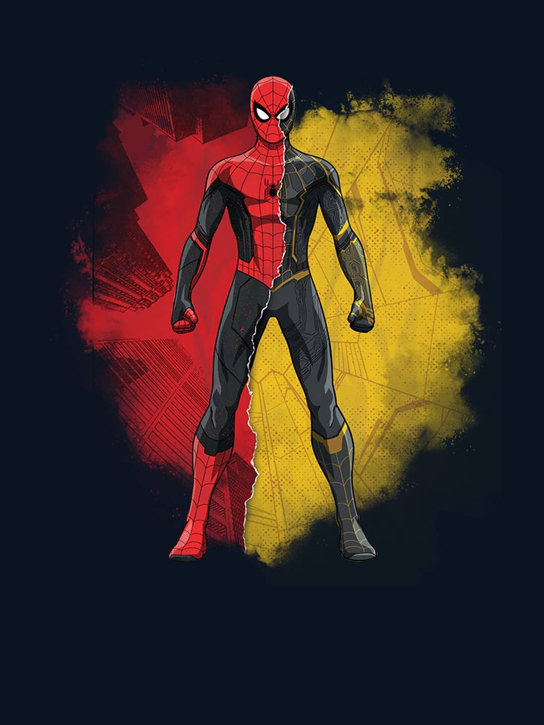 Peter Black and Gold - Womens T-Shirt Navy Blue Large