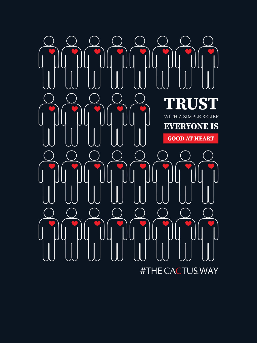 Trust with simple belief - Womens T-Shirts