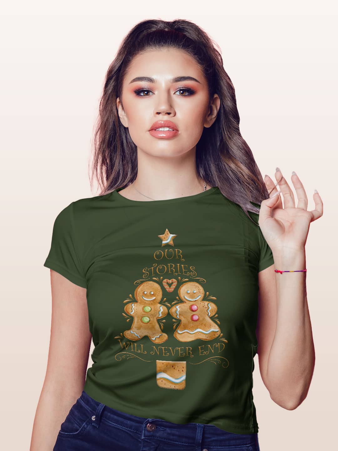 christmascookie-womenst-shirt-olivegreen-xxl