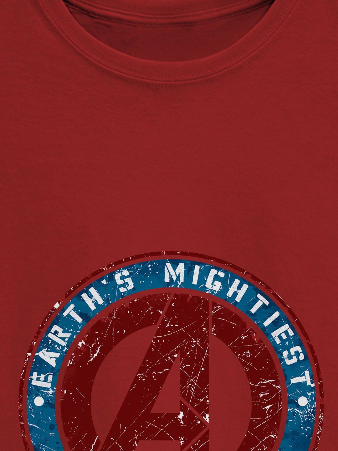 Earths Mightiest Badge - Womens T-Shirt - Regular Fit - Red - Medium