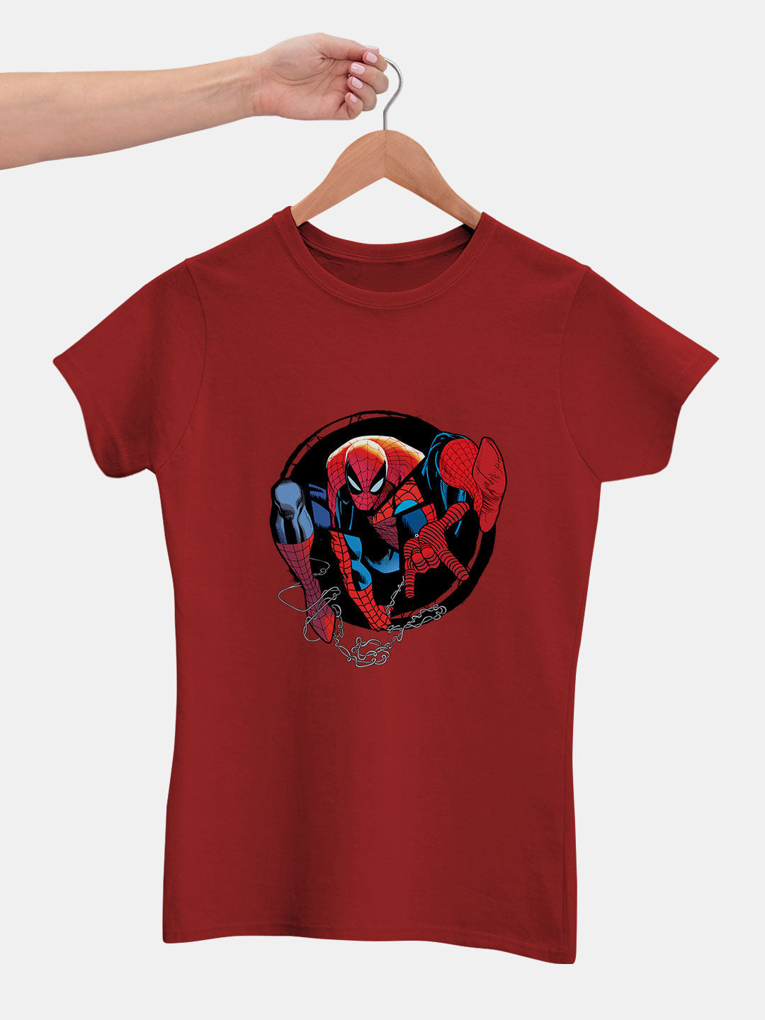Spidey Comics - Womens T-Shirt Red Large