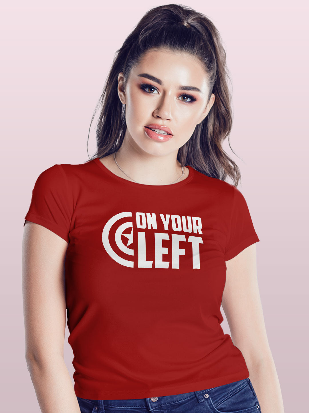 onyourleft-womenst-shirt-red-small