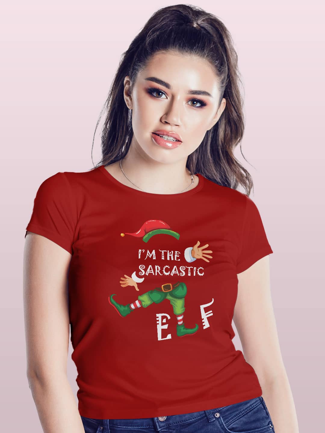 sarcasticelf-womenst-shirt-red-xxl