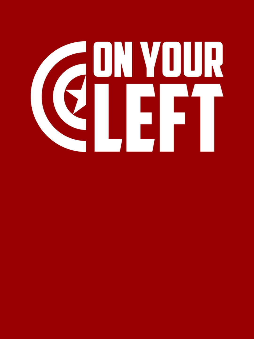 On Your Left - Womens T-Shirt Red Small