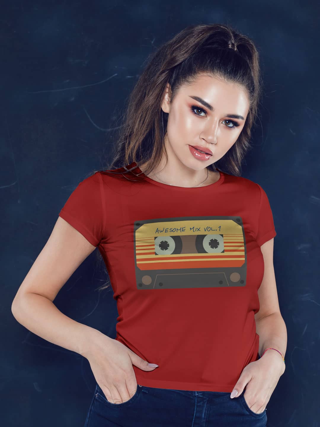 awesomemixtape-womenst-shirt-red-large