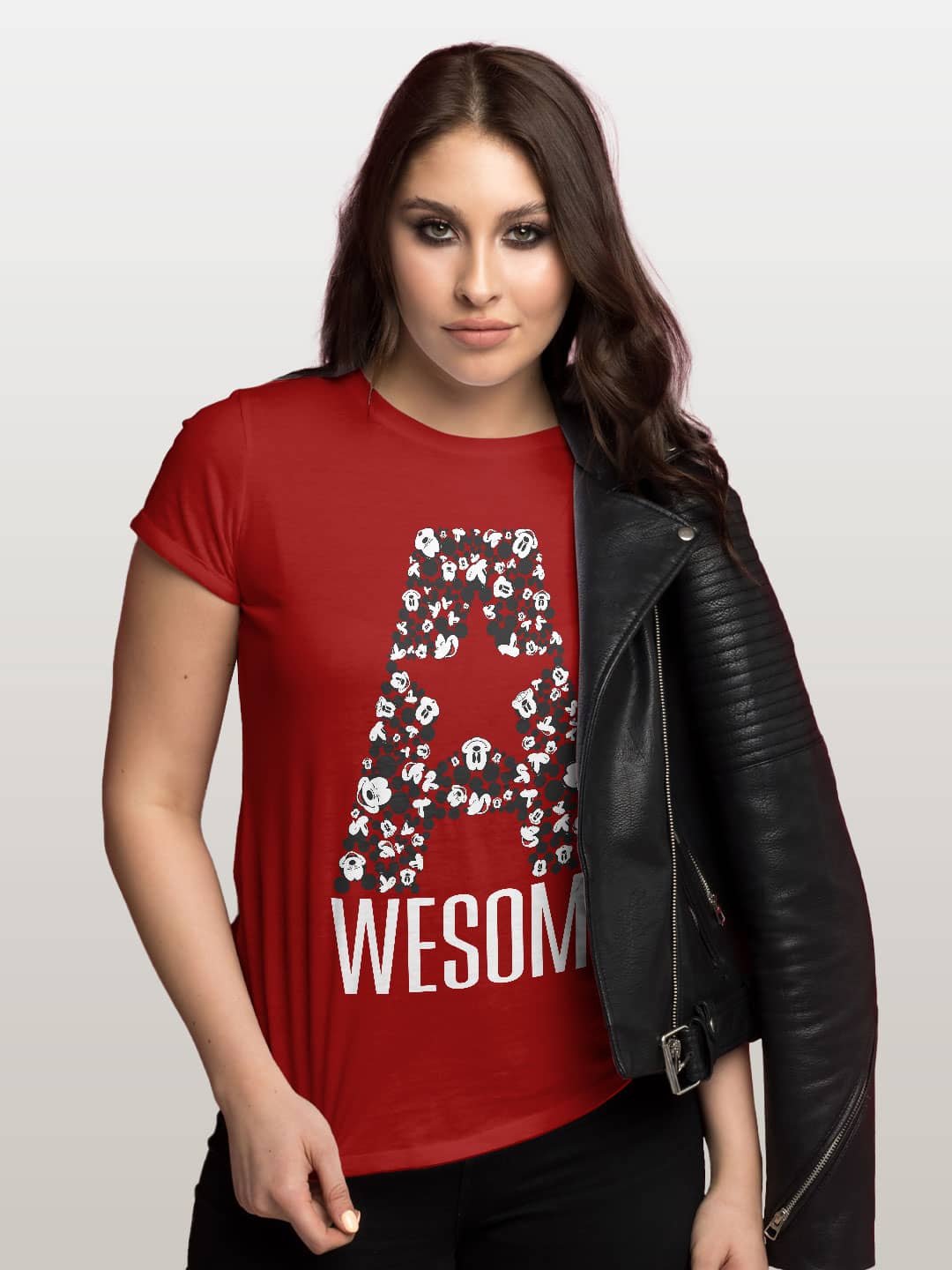 awesomemickey-womenst-shirt-red-large