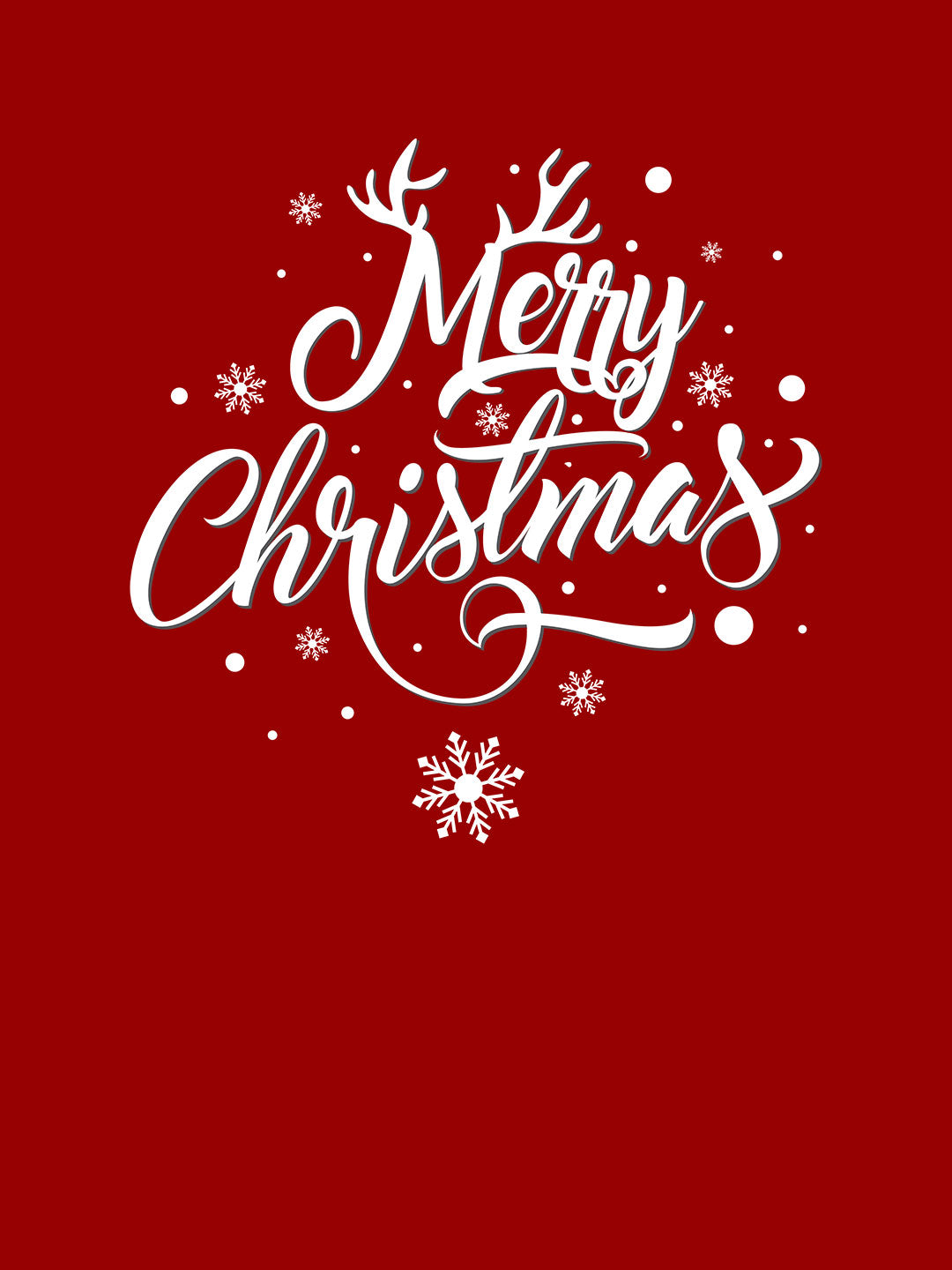 Merry Christmas - Womens T-Shirt Red XXL
