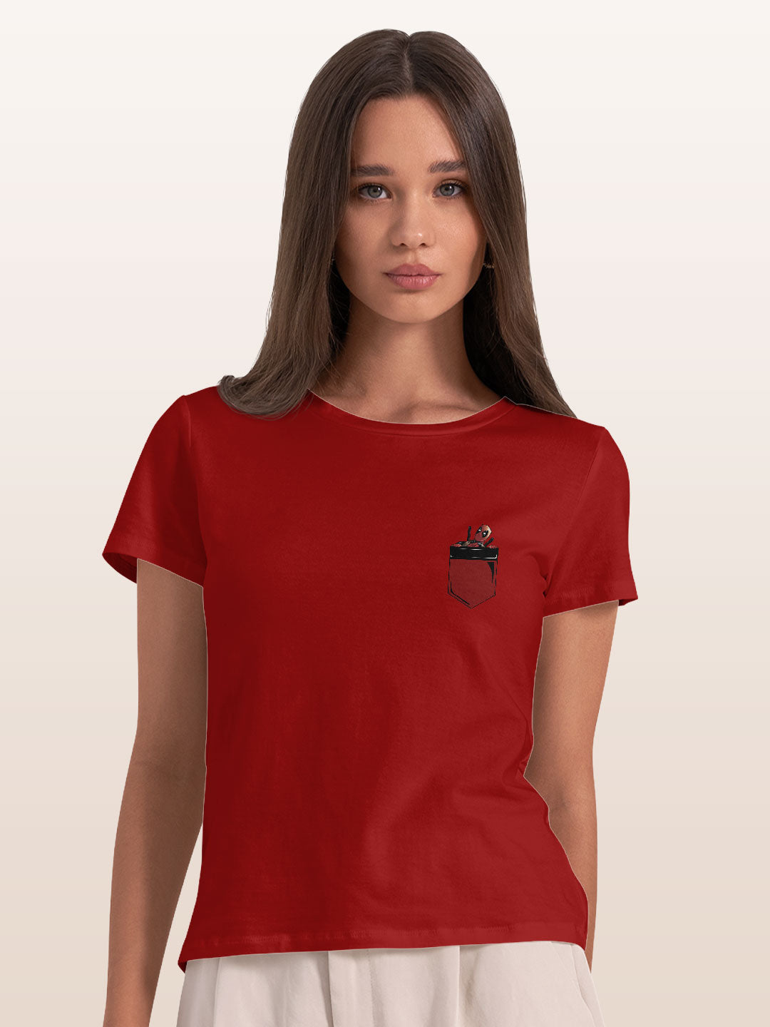 pocketdeadpool-womenst-shirt-red-small