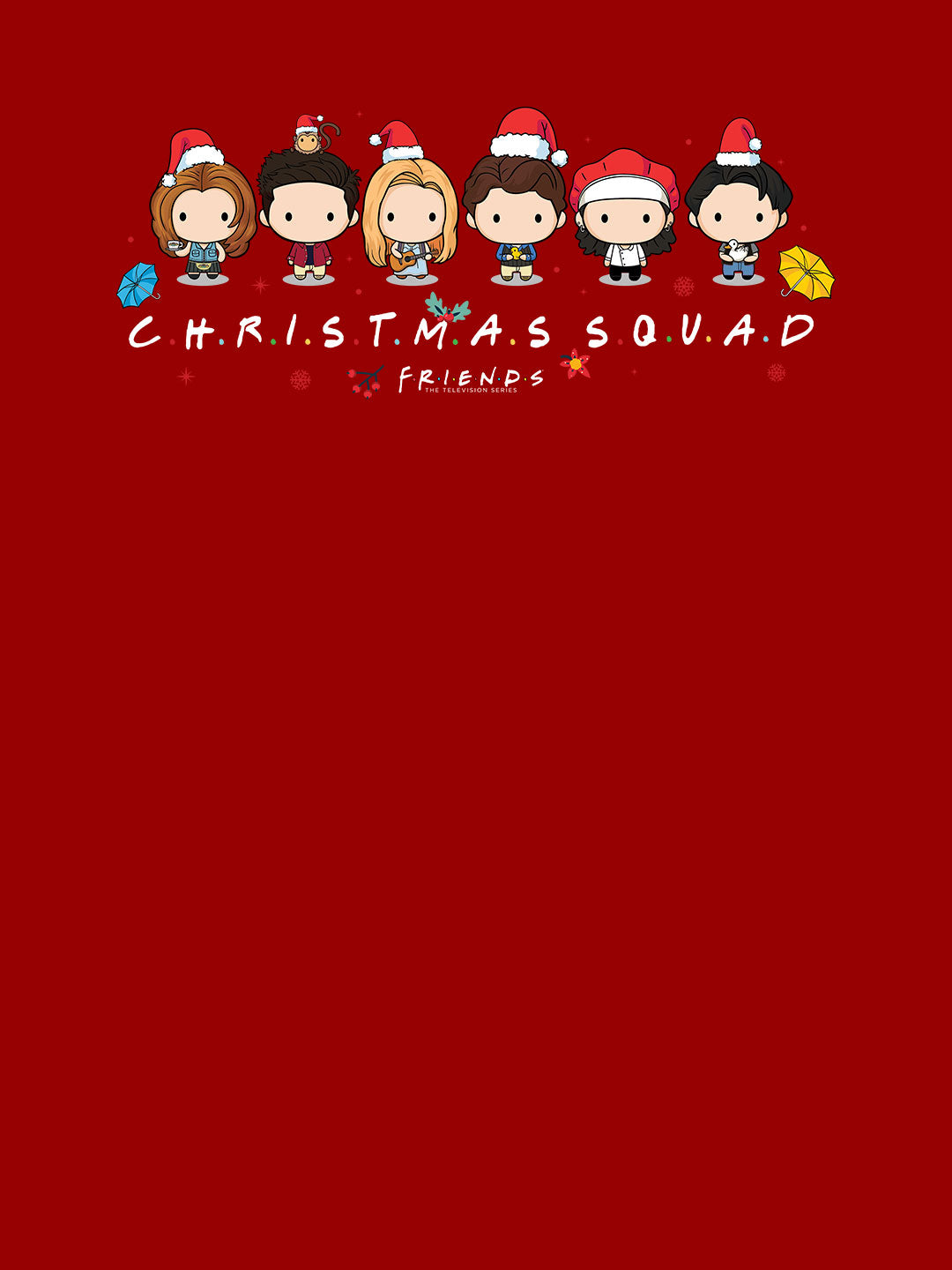 Christmas Squad Friends - Womens T-Shirt Red XXL