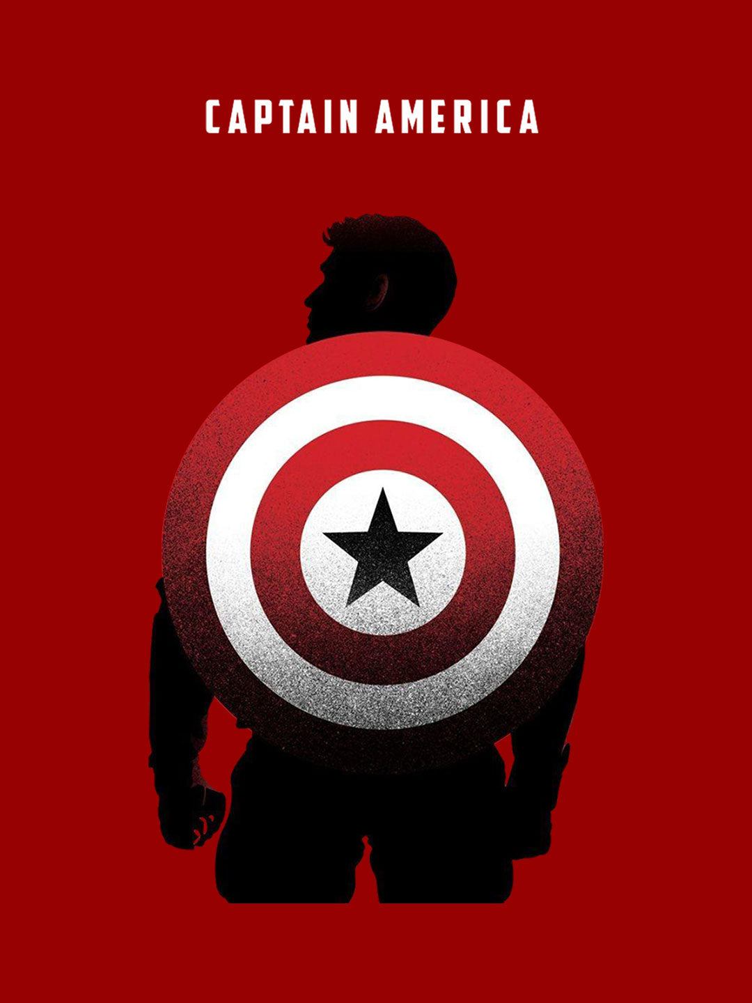 Classic Captains Shield - Womens T-Shirt Red Small