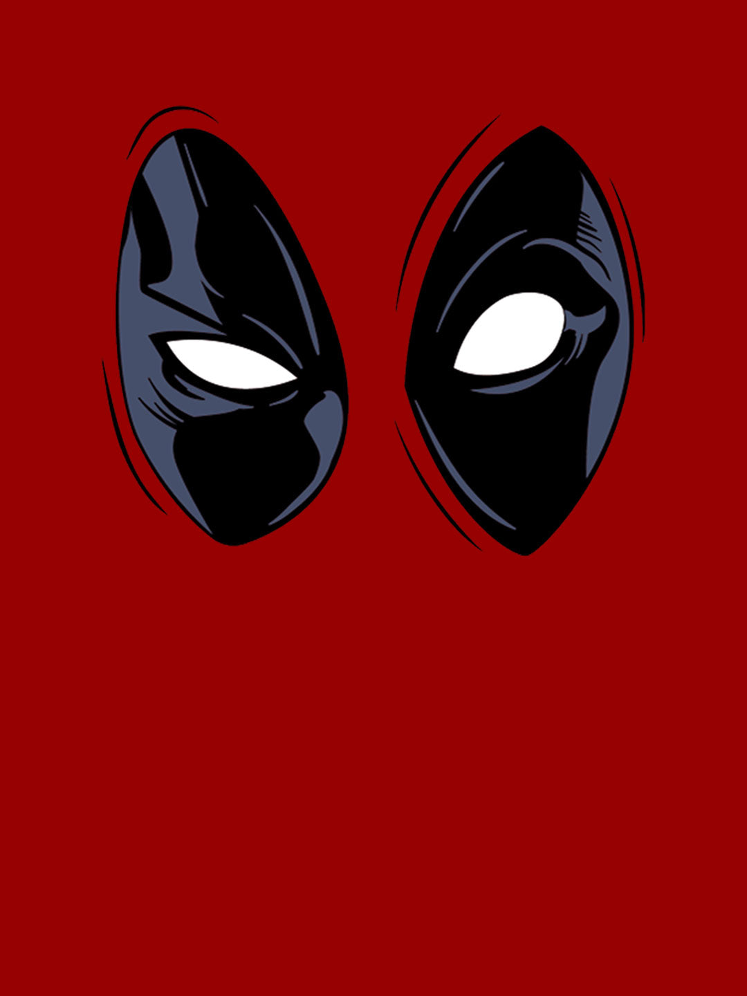 Deadpool Gaze - Womens T-Shirt Red Medium