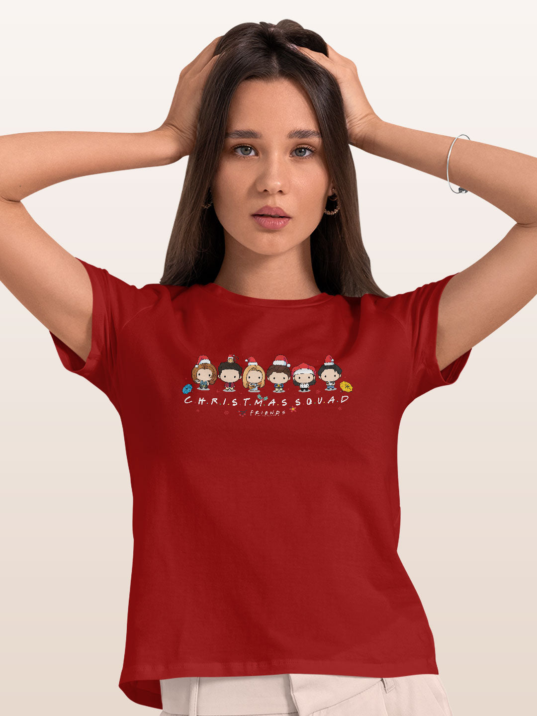 Christmas Squad Friends - Womens T-Shirt Red XXL