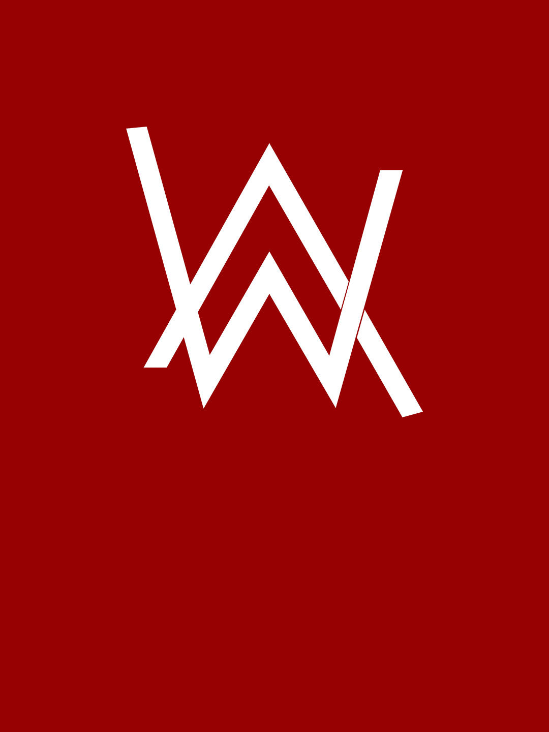 Alan Walker Core Logo - Womens T-Shirt Red Small
