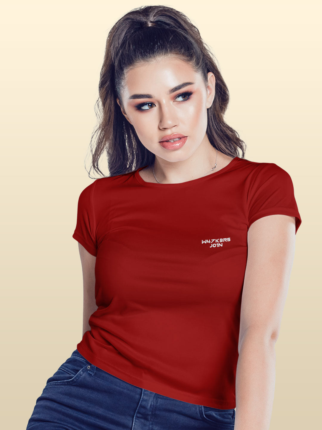 Alan Walker Core Logo - Womens T-Shirt Red Small