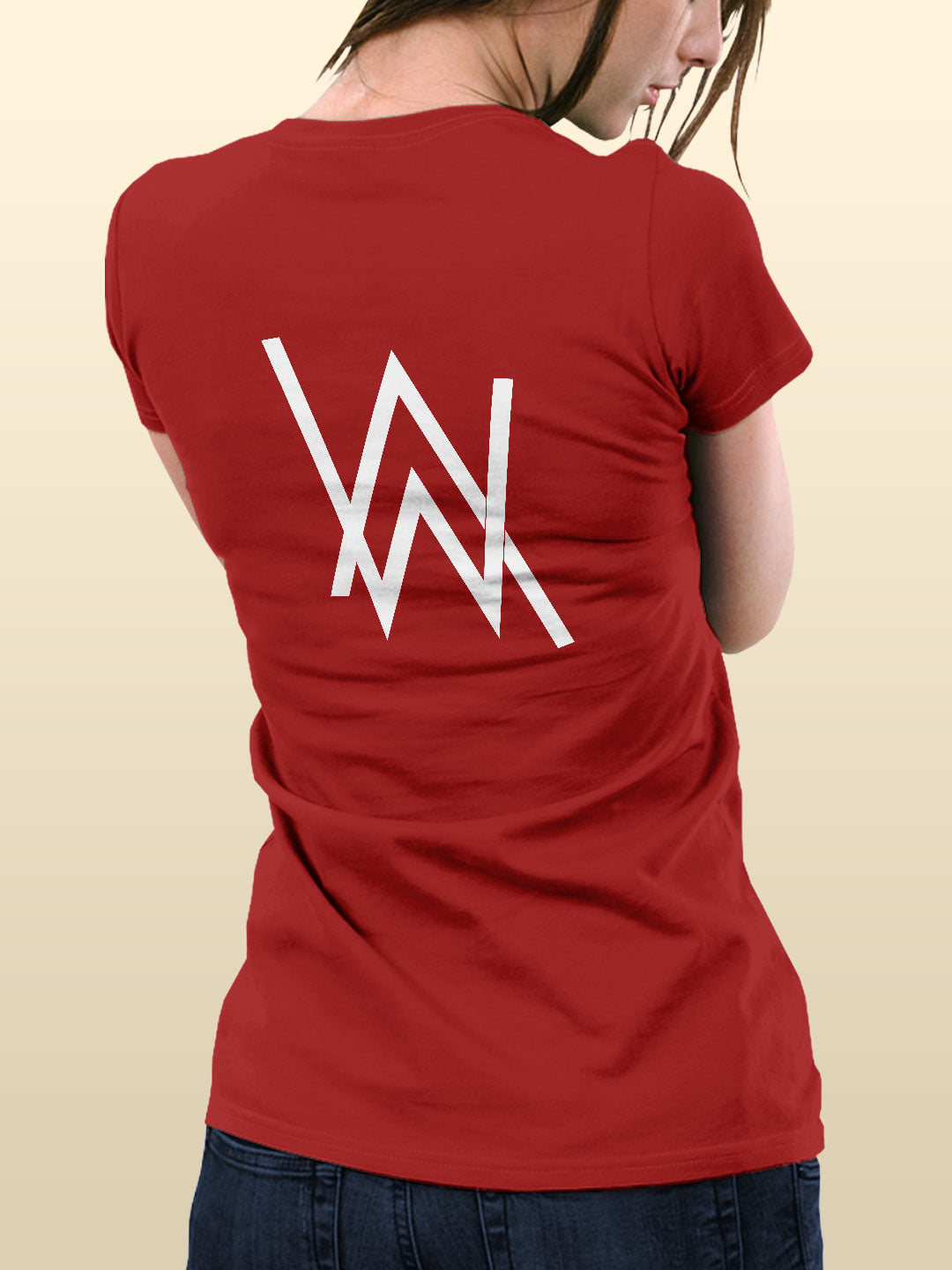 Alan Walker Core Logo - Womens T-Shirt Red Small