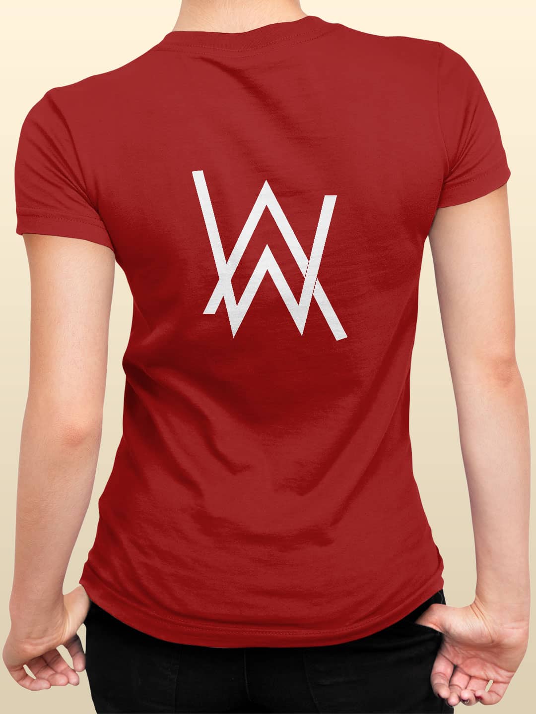 Alan Walker Core Logo - Womens T-Shirt Red Small