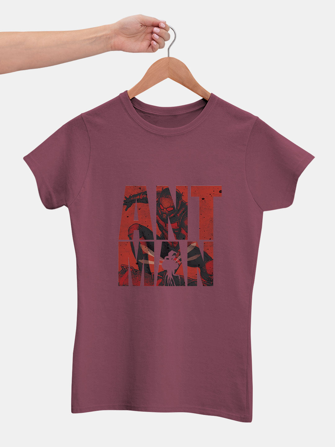 Astonishing Ant Man - Womens T-Shirt Rose Grey Large