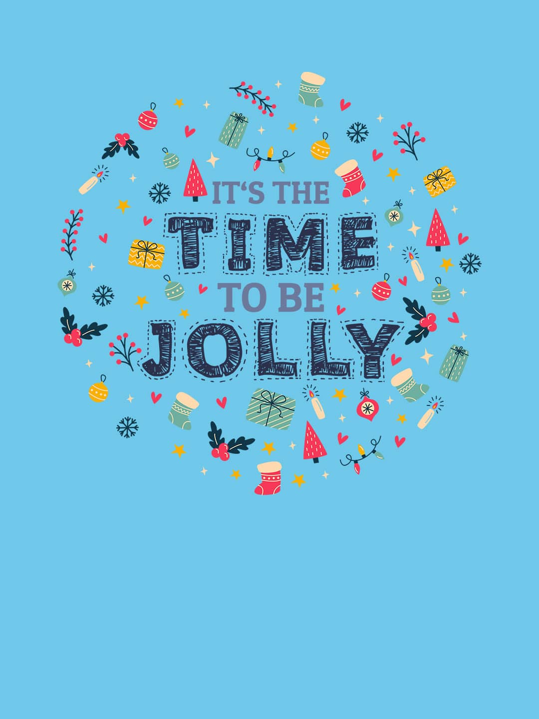 Christmas Time - Womens T-Shirt Sky Blue Medium