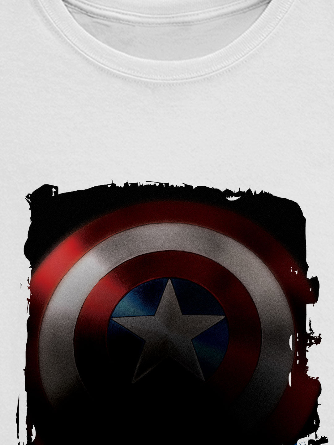 The Captain America - Womens T-Shirt White Large