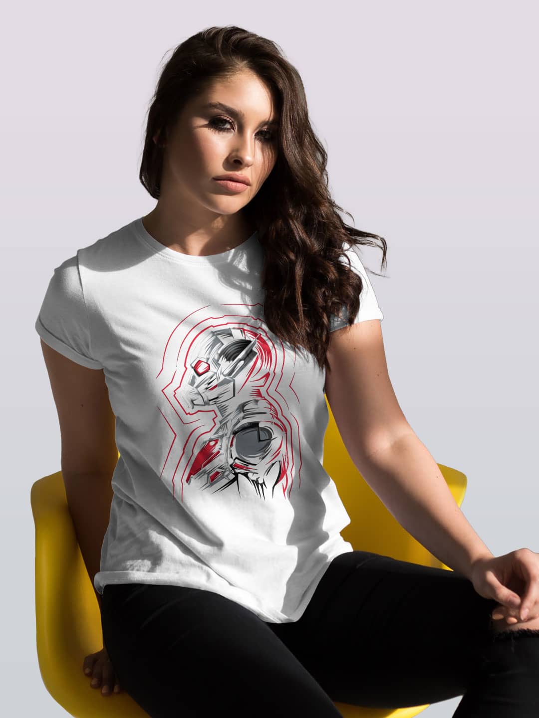 Antman Shrink - Womens T-Shirt - Regular Fit - White - Medium