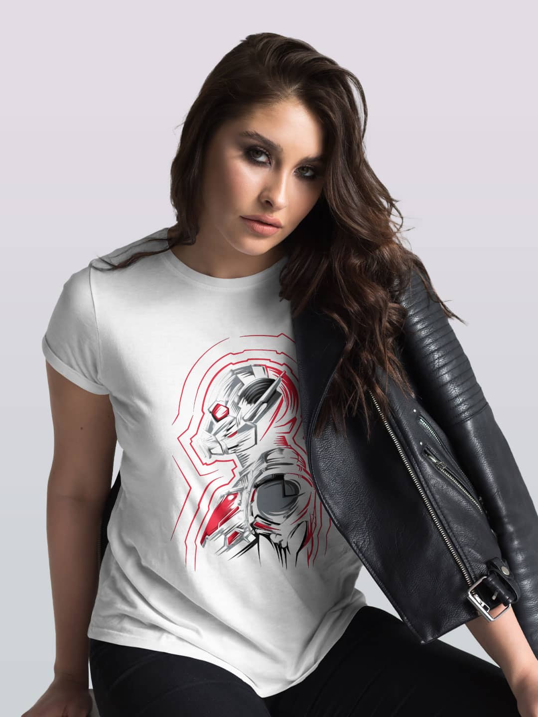 Antman Shrink - Womens T-Shirt - Regular Fit - White - Medium