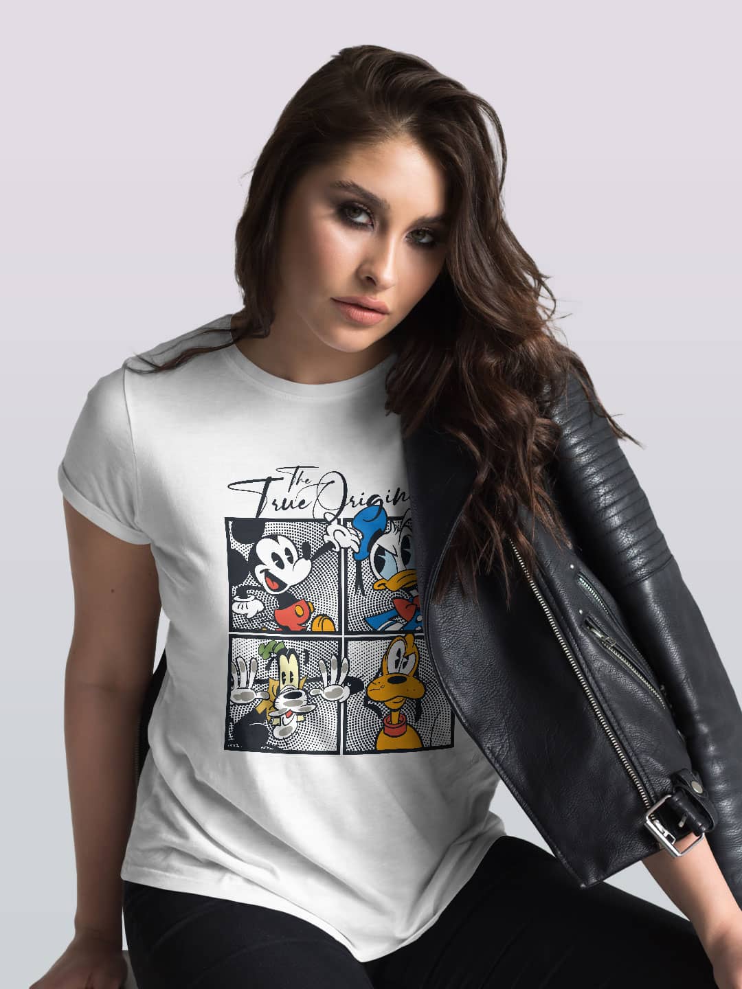 The True Mickey Friends - Womens T-Shirt White Medium