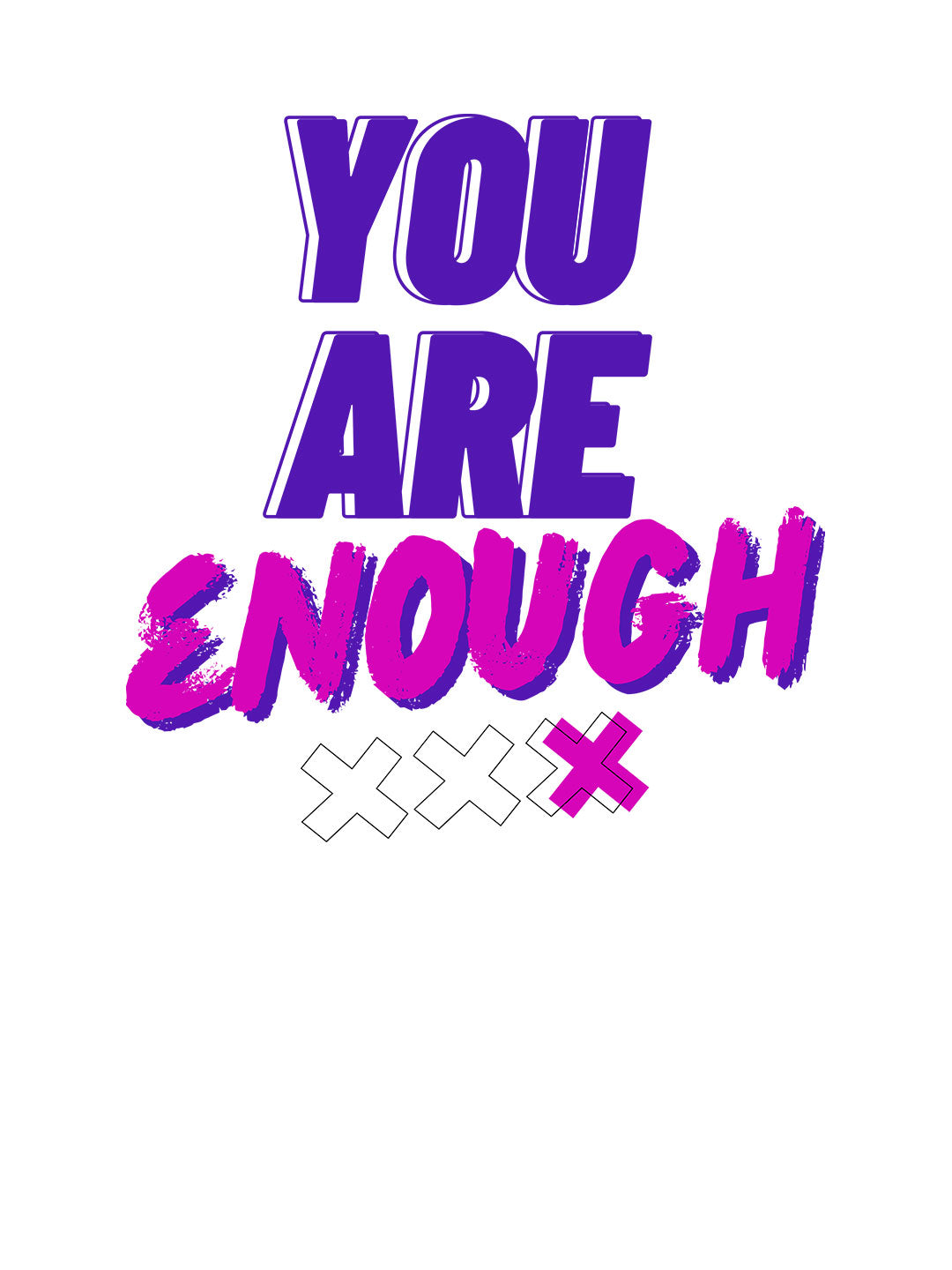 You are enough - Womens T-Shirt White Medium