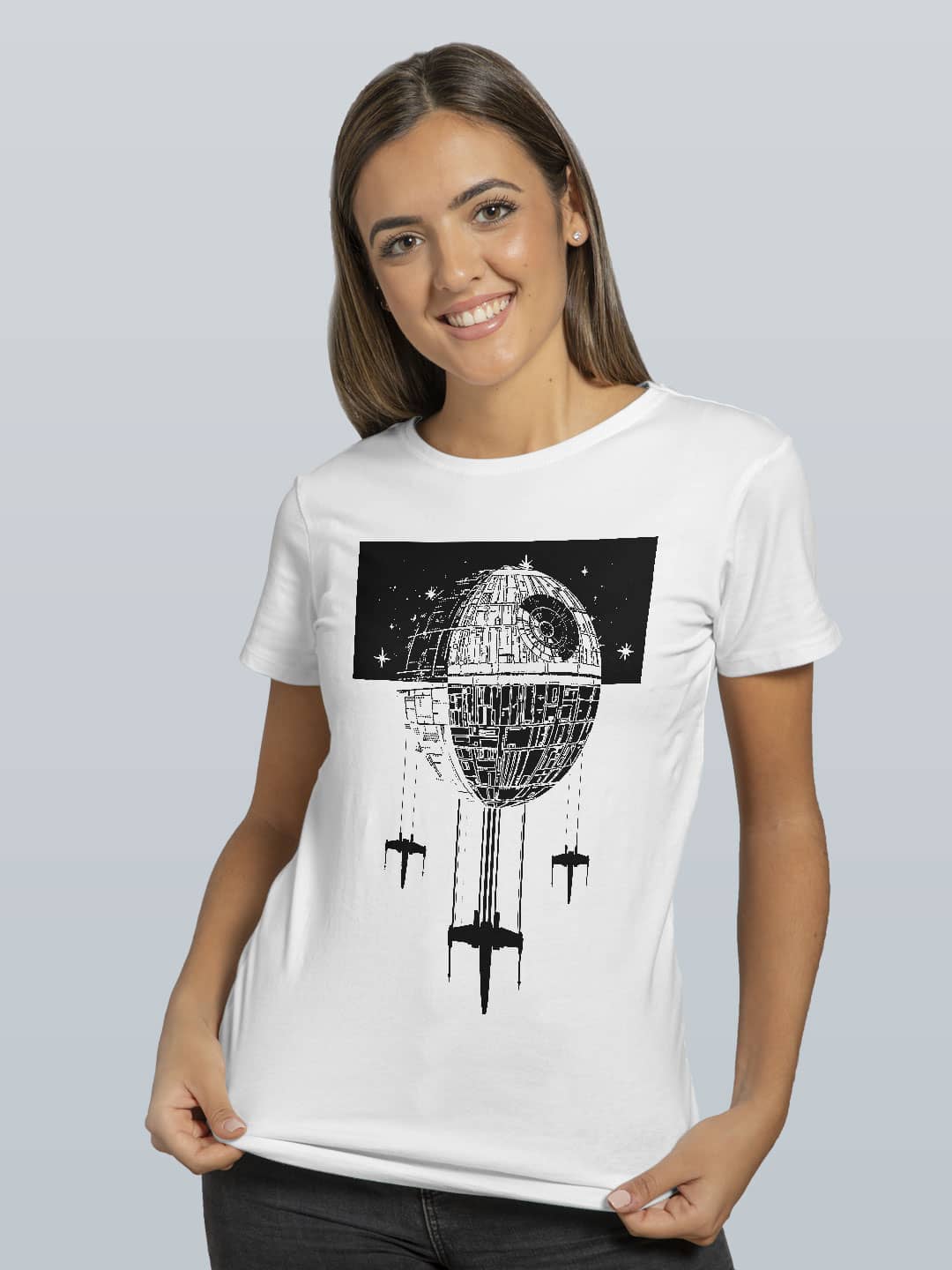 Death Star - Womens T-Shirt White XXL