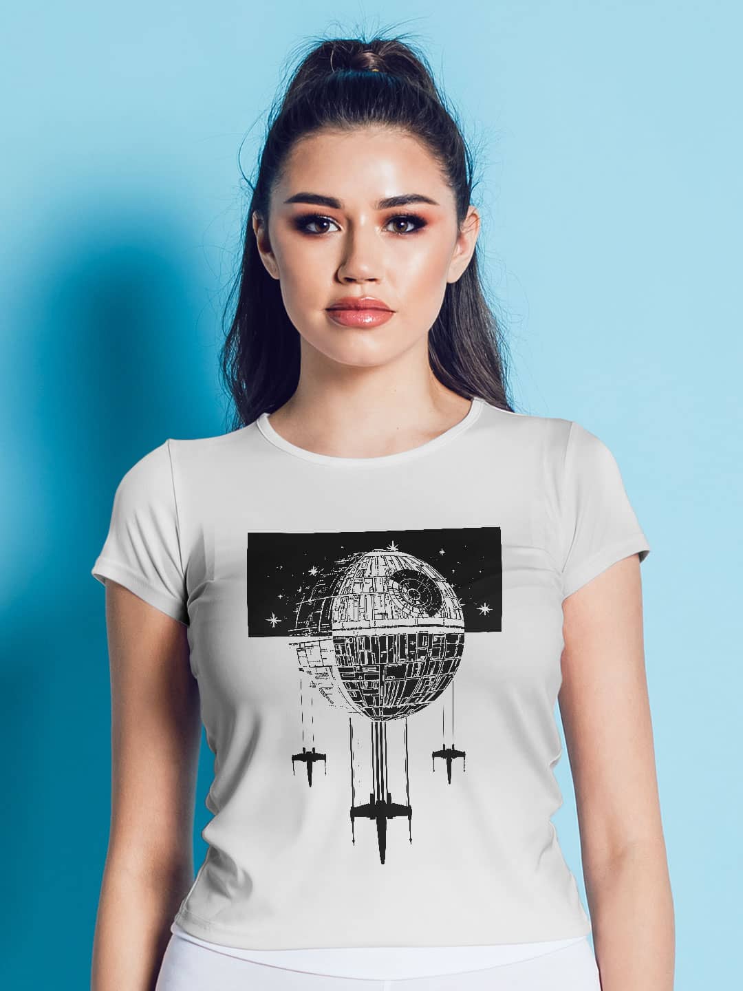 Death Star - Womens T-Shirt White Small