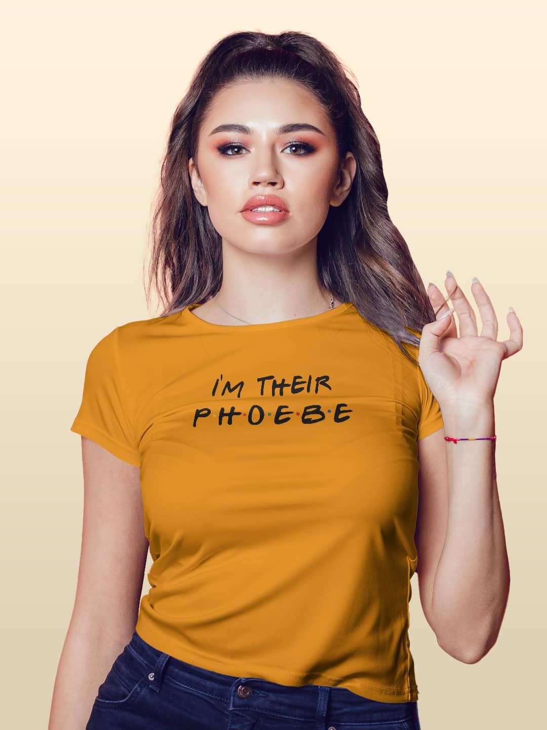 Everybody needs a Phoebe - Womens T-Shirt Yellow Large