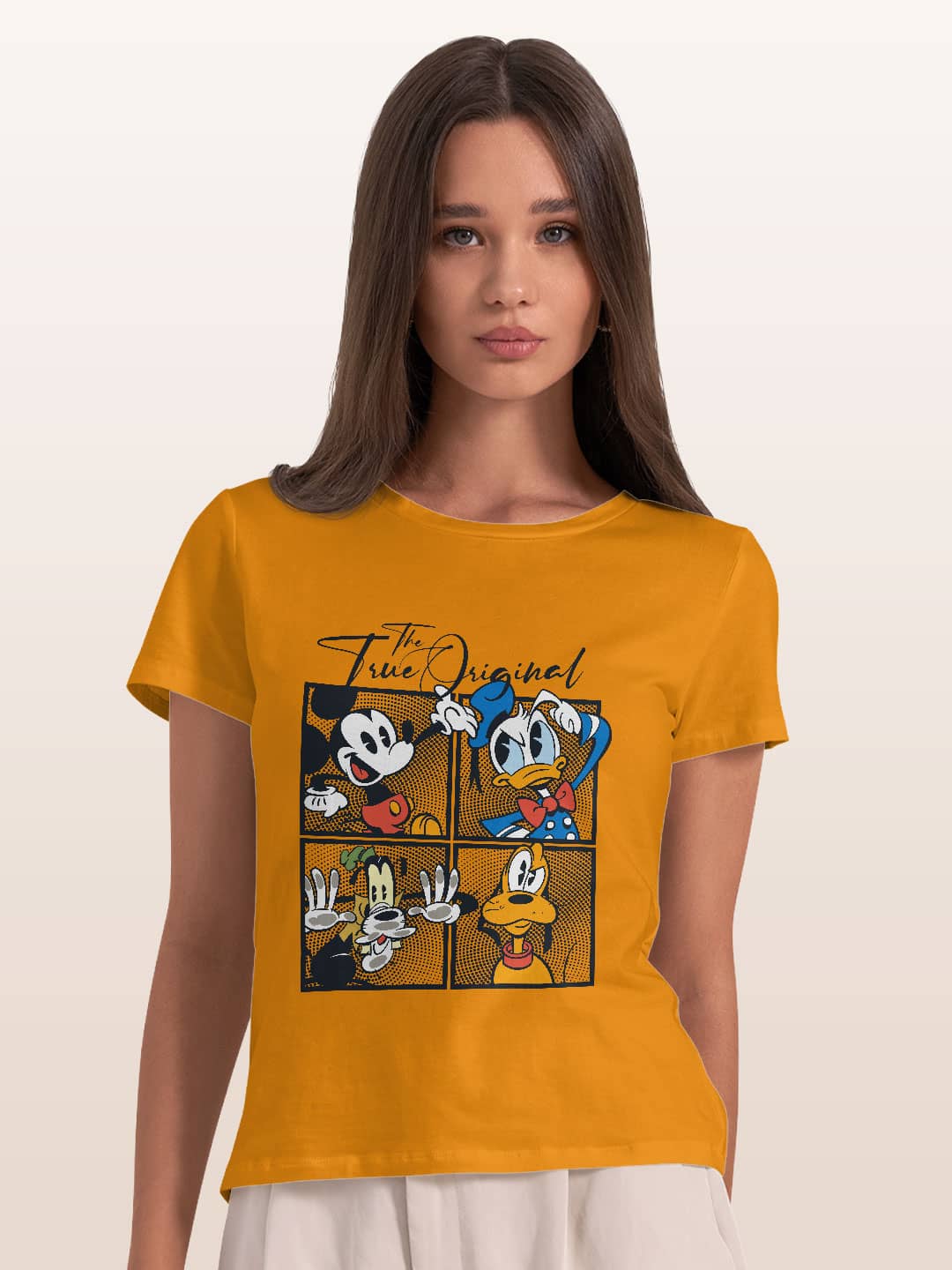 thetruemickeyfriends-womenst-shirt-yellow-xxl