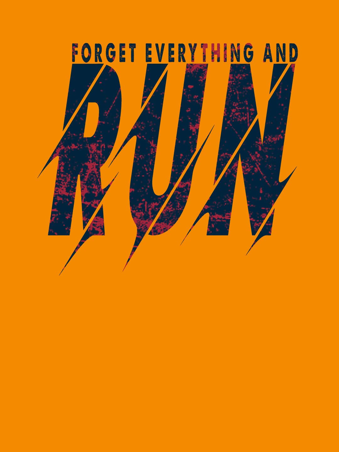 Forget Everything and Run - Womens T-Shirt Yellow Medium