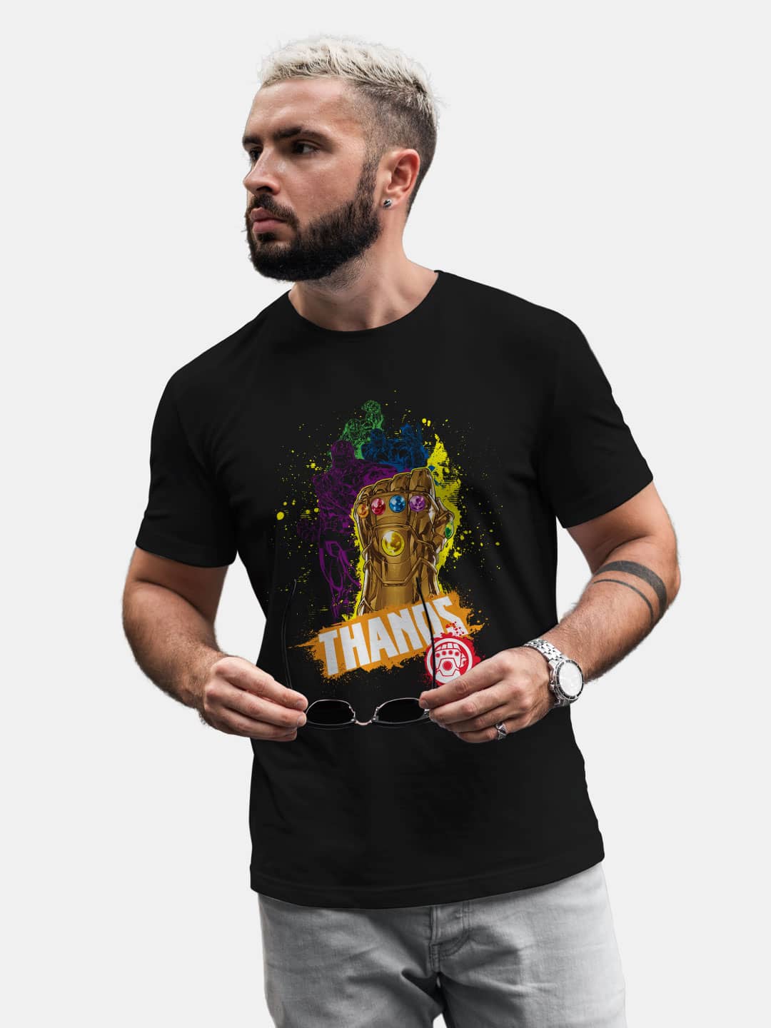 CMYK Thanos - Mens T-Shirt Black Small