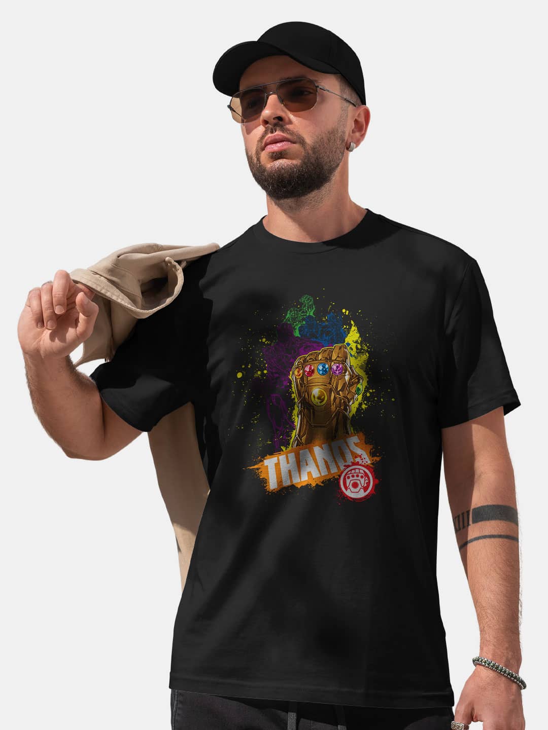 CMYK Thanos - Mens T-Shirt Black Small
