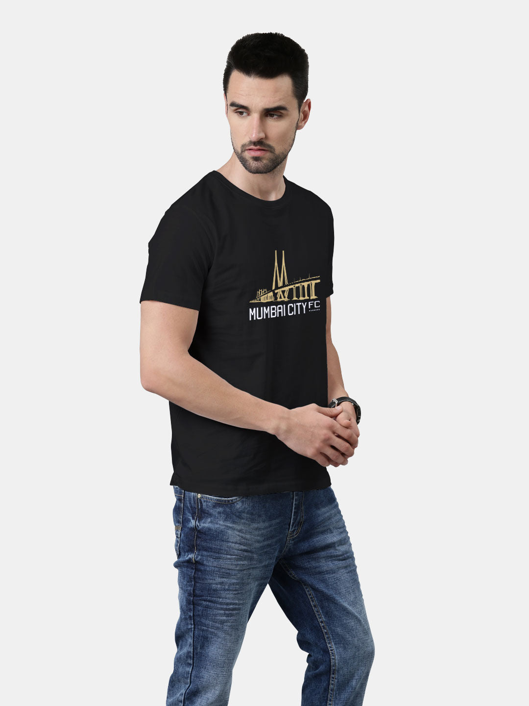 MCFC Mumbai City Black - Mens T-Shirt Black XL