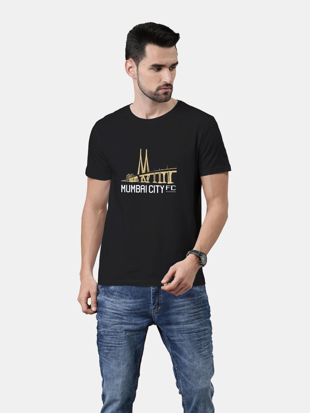 MCFC Mumbai City Black - Mens T-Shirt Black XL