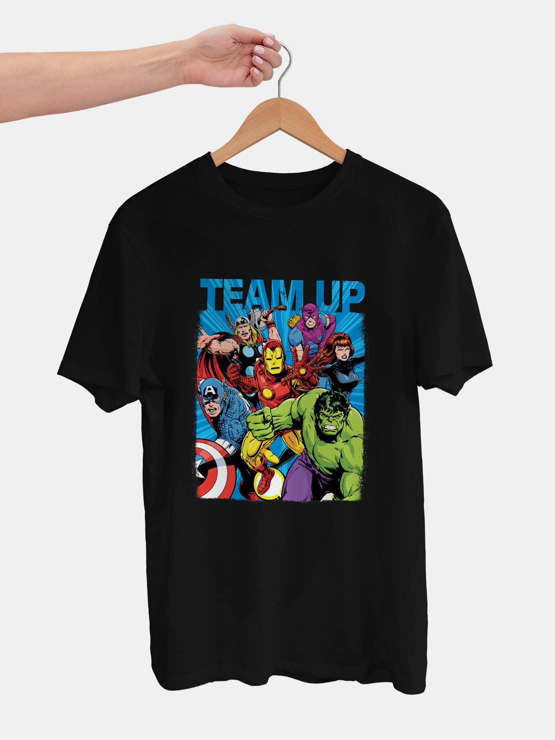 Team Up - Mens T-Shirt Black XXL