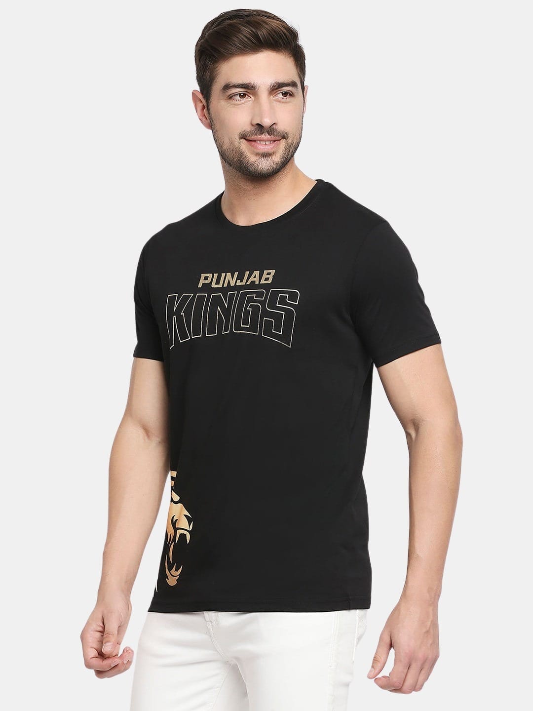 Punjab Kings Golden Lion - Mens T-Shirt Black XXL
