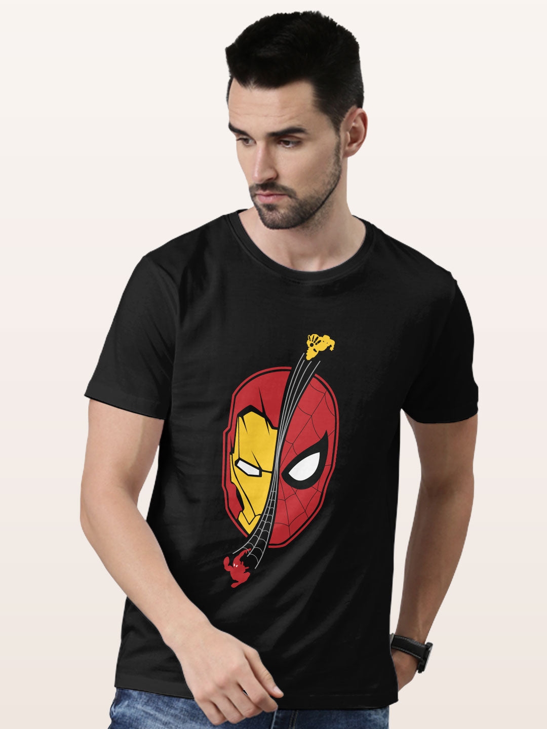 ironspidey-menst-shirt-black-xxl