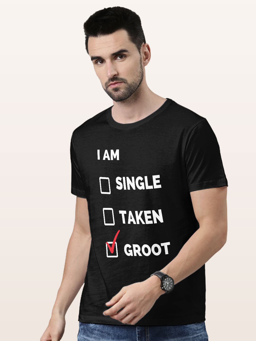 I am Groot - Mens T-Shirt Black Medium