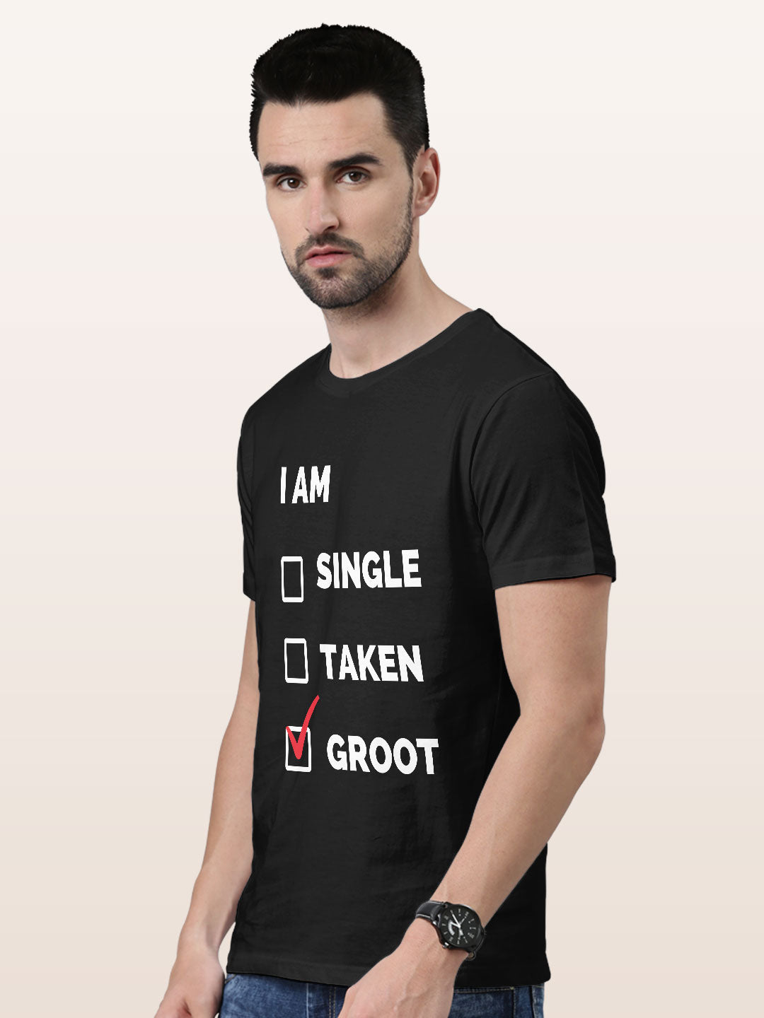 I am Groot - Mens T-Shirt Black Medium