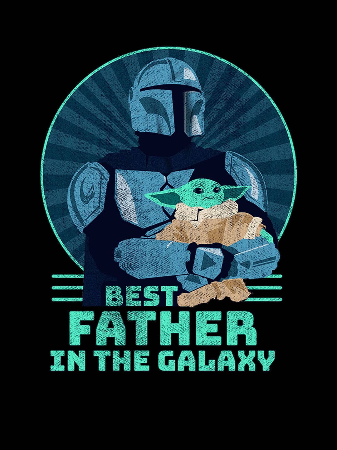 Best Mandalorian Father - Mens T-Shirt Black Small
